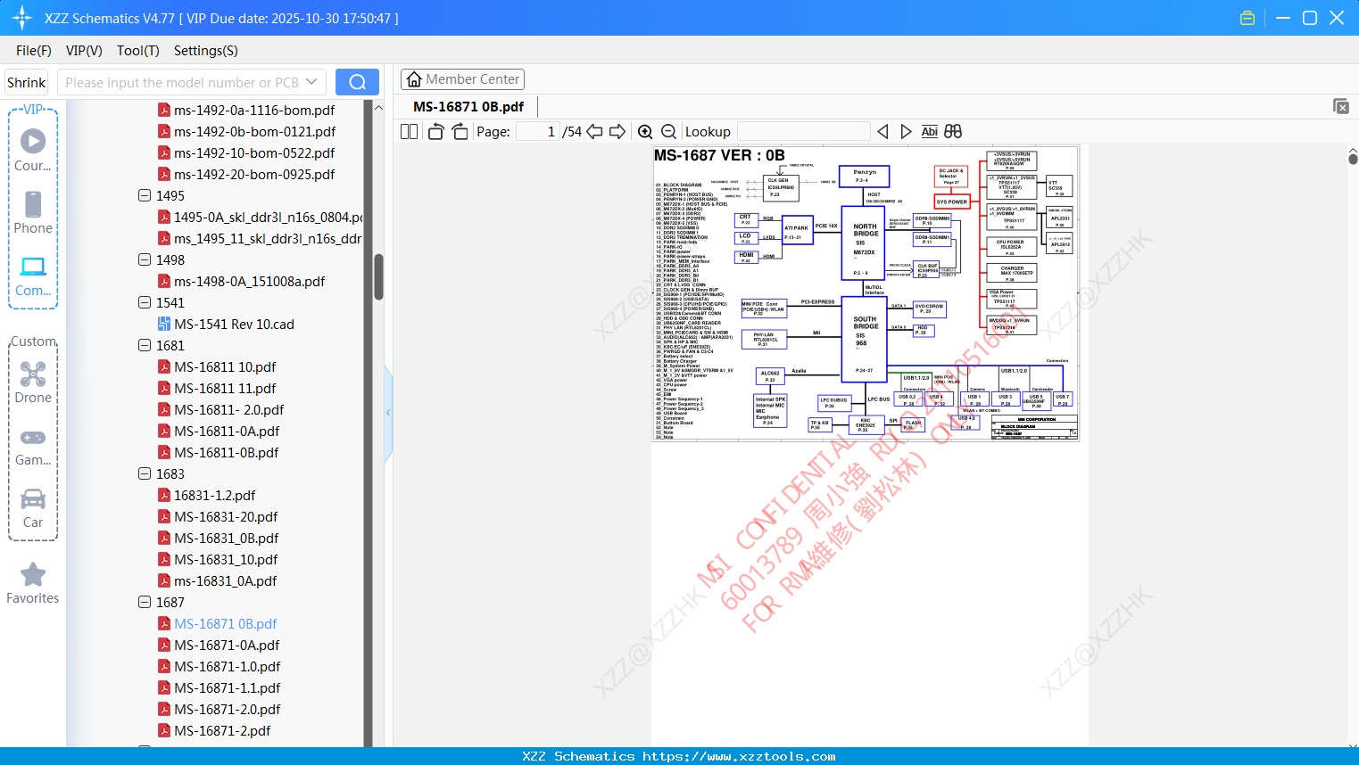 Laptop MSI MS-16871 0B